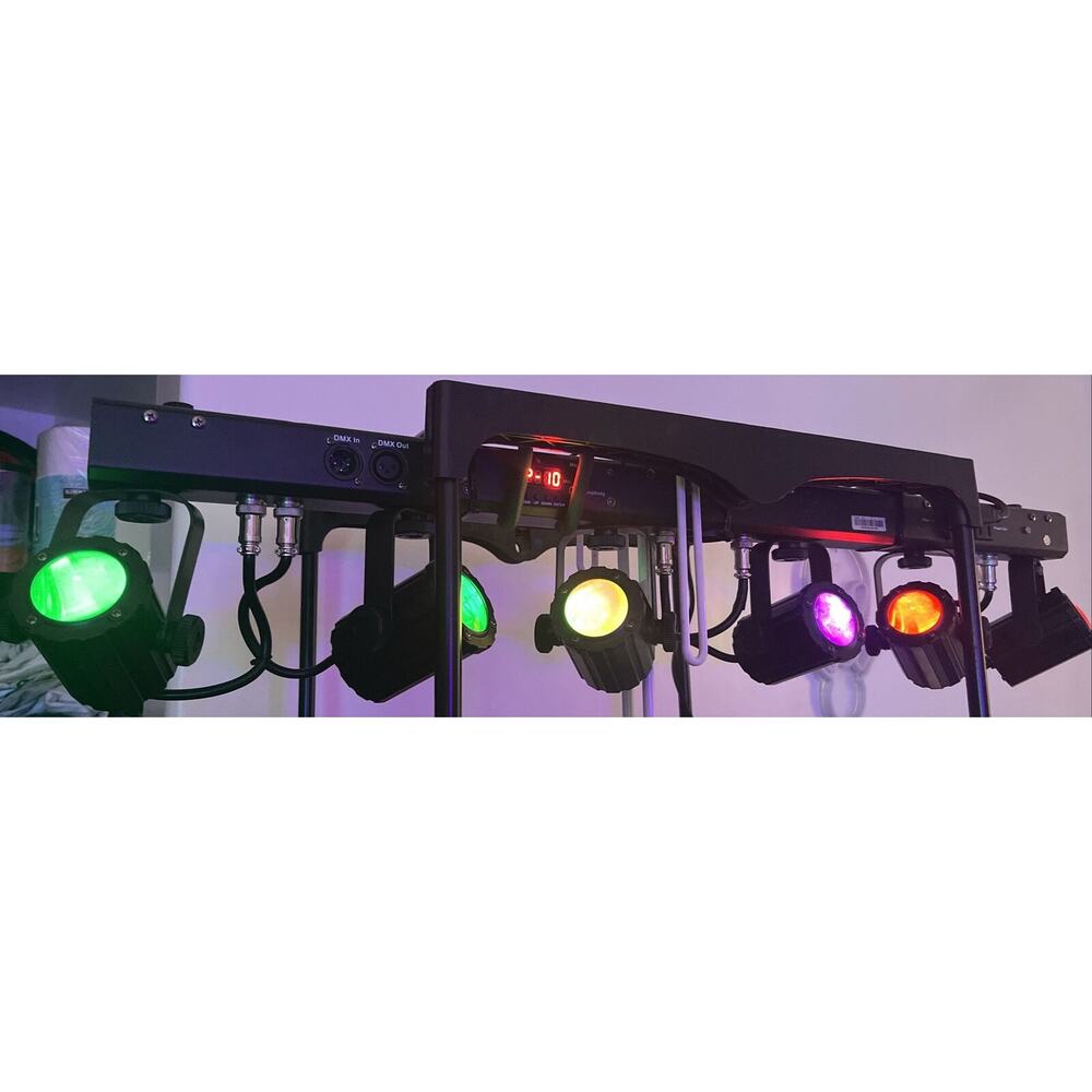 CHAUVET DJ 6SPOT RGBW 6-Head High-Intensity Quad-Color LED Spot Lighting System